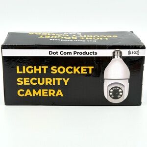 NIB Dot Com Products Light Socket Security Camera
